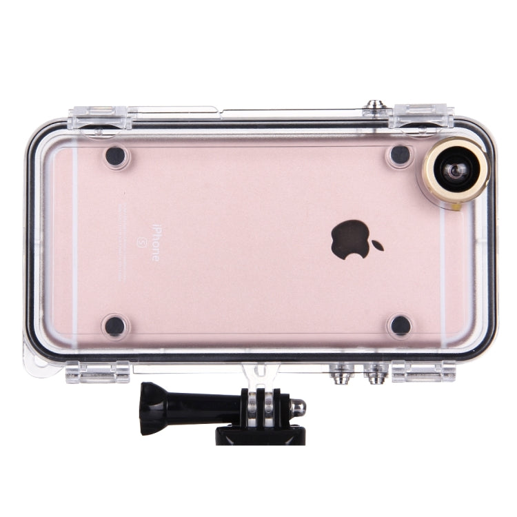 HAMTOD for iPhone 6 & 6s Extreme Sports IP68 Waterproof Case with 170 Degrees Wide Angle Lens, Compatible with GoPro Accessories, Waterproof Depth: 5m