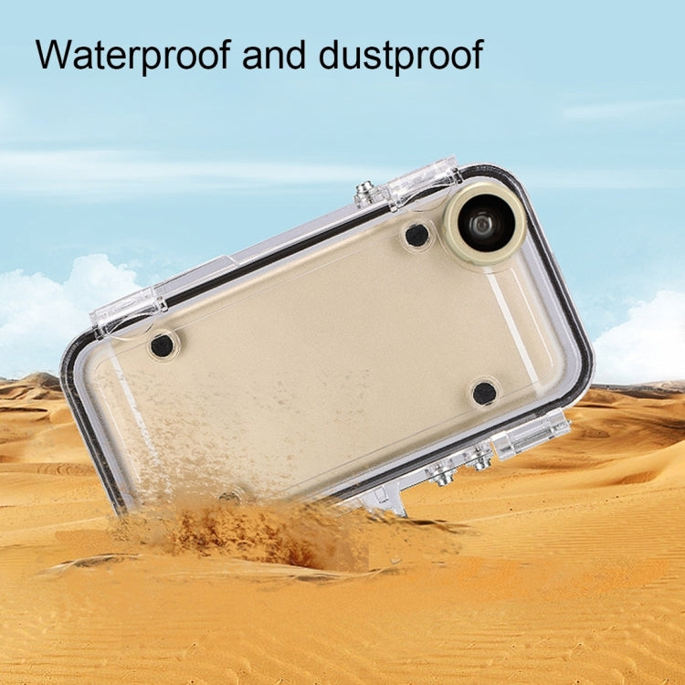 HAMTOD for iPhone 6 & 6s Extreme Sports IP68 Waterproof Case with 170 Degrees Wide Angle Lens, Compatible with GoPro Accessories, Waterproof Depth: 5m