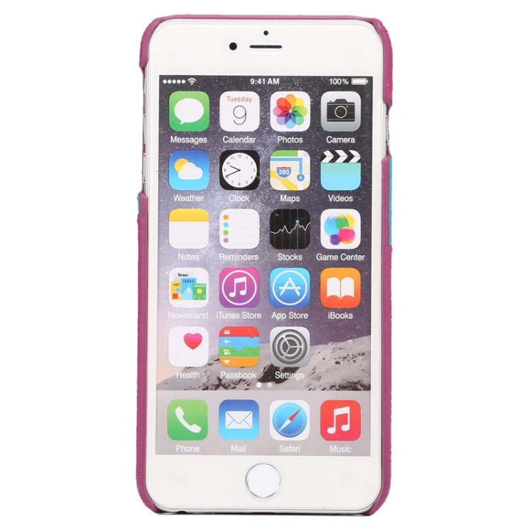 Colorful Matching Genuine Cowhide Leather Case with Card Slots for iPhone 6 & 6s
