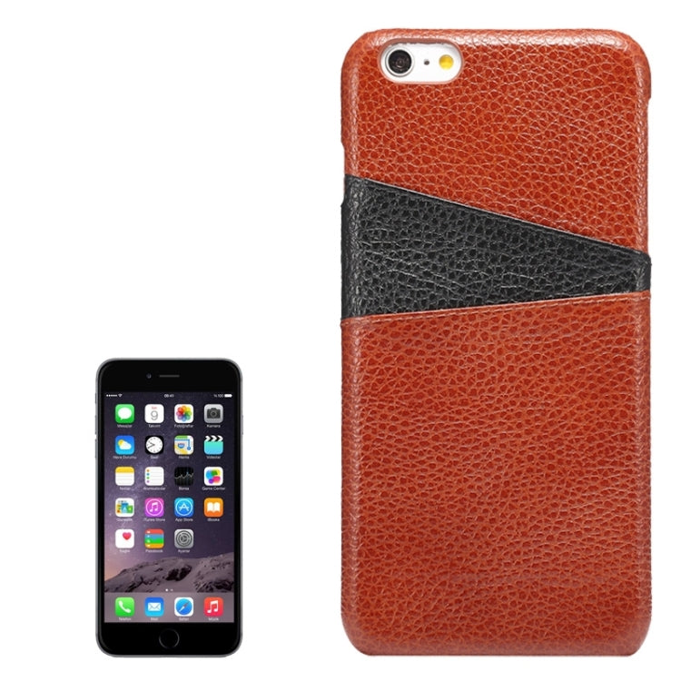 Colorful Matching Genuine Cowhide Leather Case with Card Slots for iPhone 6 & 6s