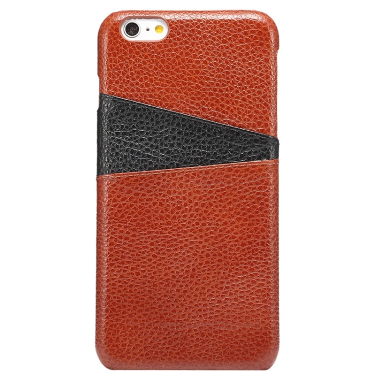 Colorful Matching Genuine Cowhide Leather Case with Card Slots for iPhone 6 & 6s