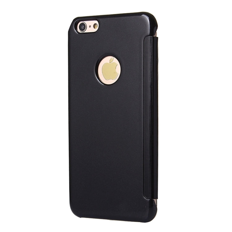 Electroplating Mirror Horizontal Flip PC + Leather Protective Case for iPhone 6 & 6s