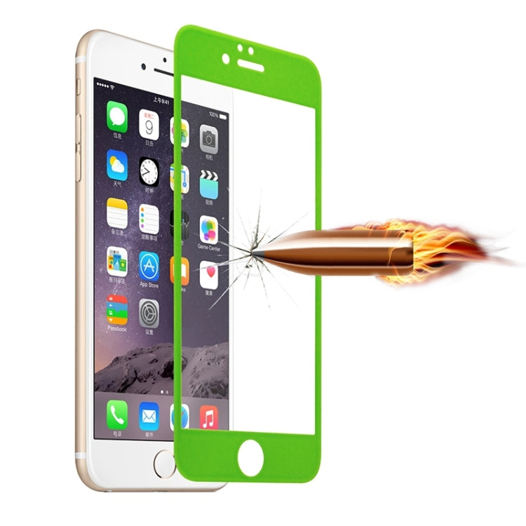0.3mm 3D Curved Explosion-proof Tempered Glass Full Screen Film With Soft Colorized Frosted Carbon Fibre Edge for iPhone 6 & 6s