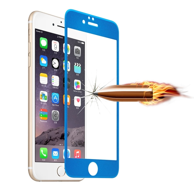 0.3mm 3D Curved Explosion-proof Tempered Glass Full Screen Film With Soft Colorized Frosted Carbon Fibre Edge for iPhone 6 & 6s