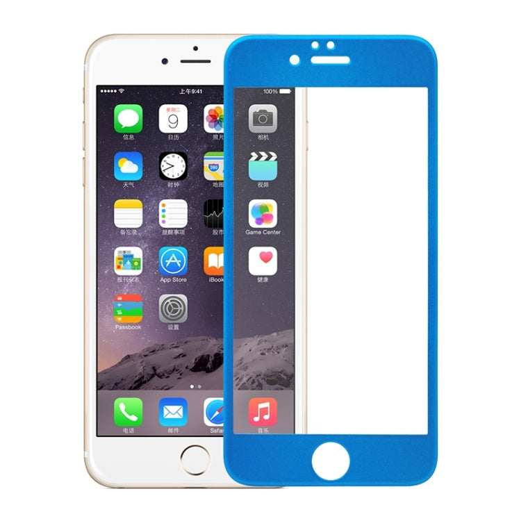 0.3mm 3D Curved Explosion-proof Tempered Glass Full Screen Film With Soft Colorized Frosted Carbon Fibre Edge for iPhone 6 & 6s