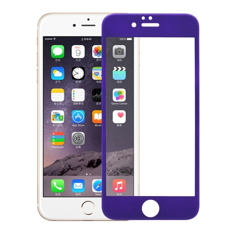 0.3mm 3D Curved Explosion-proof Tempered Glass Full Screen Film With Soft Colorized Frosted Carbon Fibre Edge for iPhone 6 & 6s