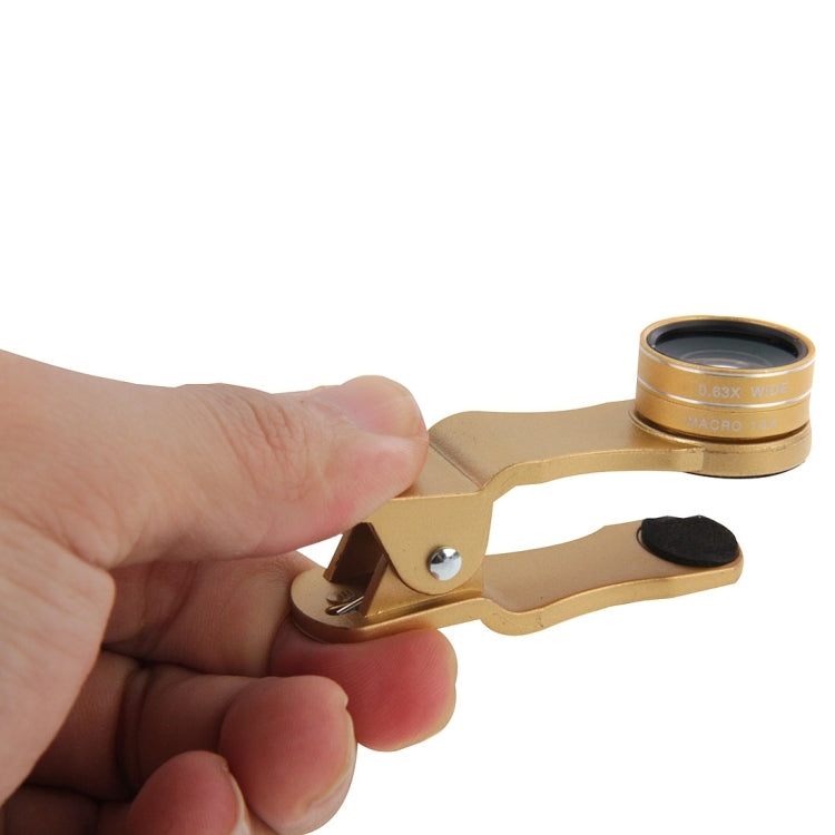 2 in 1 Universal 15X Marco Lens + 0.63X Wide Lens with Clip, For iPhone, Samsung, Sony, Lenovo, HTC, Huawei and other Smartphones