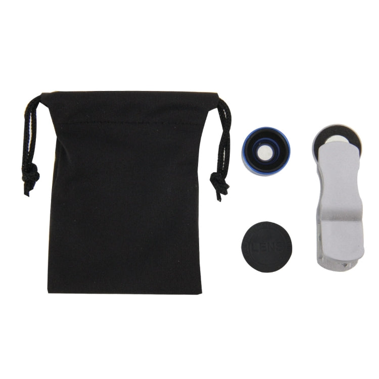 2 in 1 Universal 15X Marco Lens + 0.63X Wide Lens with Clip, For iPhone, Samsung, Sony, Lenovo, HTC, Huawei and other Smartphones