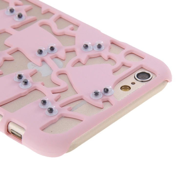 3D Eyes Owls Pattern Plastic Protective Case for iPhone 6