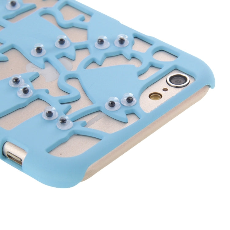 3D Eyes Owls Pattern Plastic Protective Case for iPhone 6