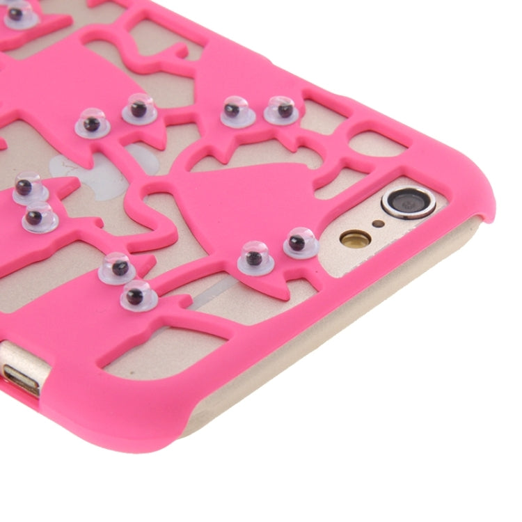 3D Eyes Owls Pattern Plastic Protective Case for iPhone 6