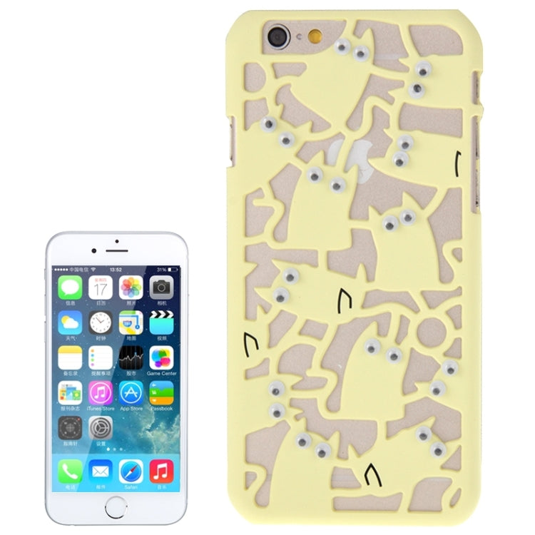 3D Eyes Owls Pattern Plastic Protective Case for iPhone 6