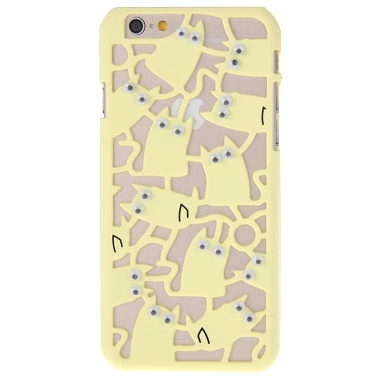 3D Eyes Owls Pattern Plastic Protective Case for iPhone 6