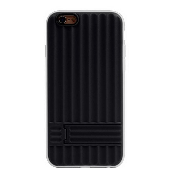 Vertical Texture TPU Frame Plastic Protective Case for iPhone 6 & 6S