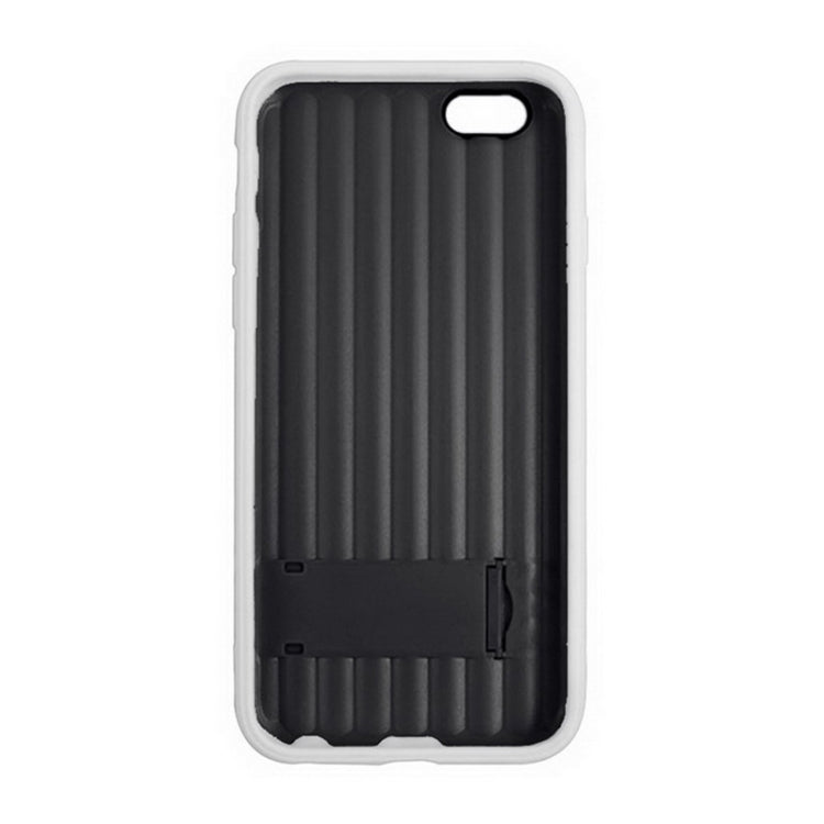 Vertical Texture TPU Frame Plastic Protective Case for iPhone 6 & 6S
