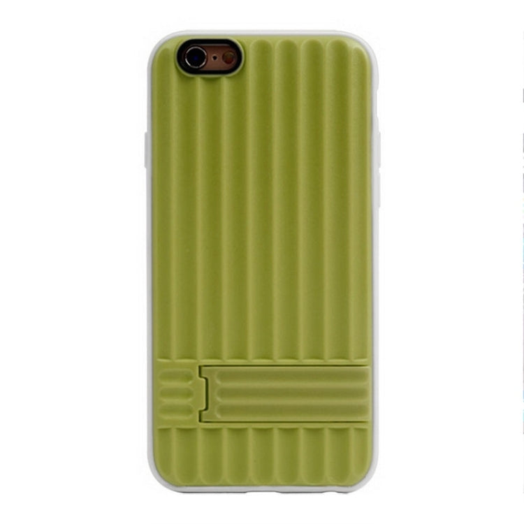 Vertical Texture TPU Frame Plastic Protective Case for iPhone 6 & 6S