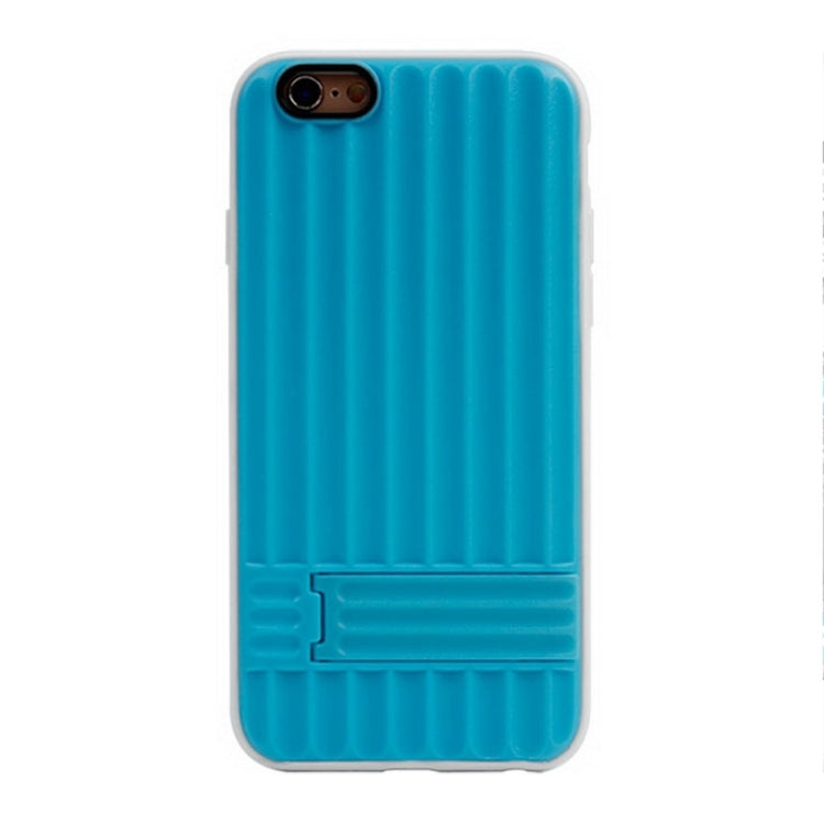 Vertical Texture TPU Frame Plastic Protective Case for iPhone 6 & 6S