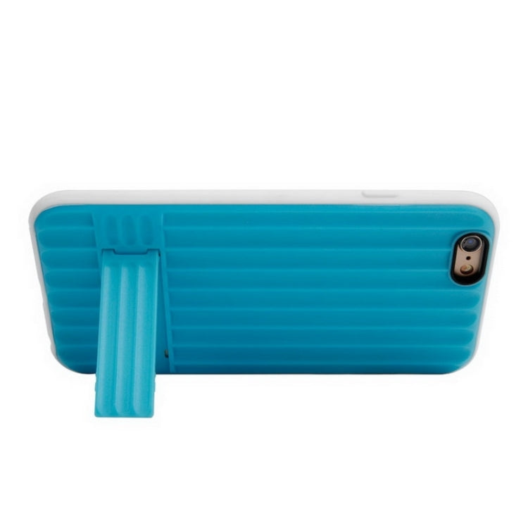 Vertical Texture TPU Frame Plastic Protective Case for iPhone 6 & 6S
