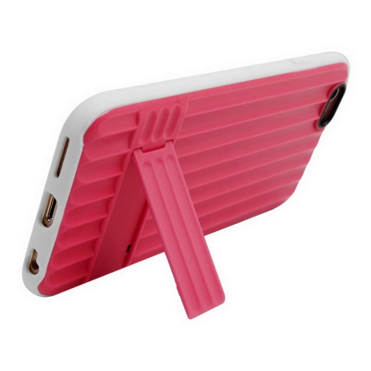 Vertical Texture TPU Frame Plastic Protective Case for iPhone 6 & 6S