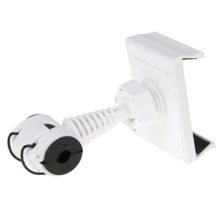 360 Degrees Rotating Joint Innovative Smartphone Car Headrest & Bicycle Mount Holder for iPhone 6s & 6s Plus, iPhone 6 & 6 Plus, Galaxy S6 edge+ / S6, HTC, Sony, Suitable for Width as 6cm-10cm Mobile Phone (White)