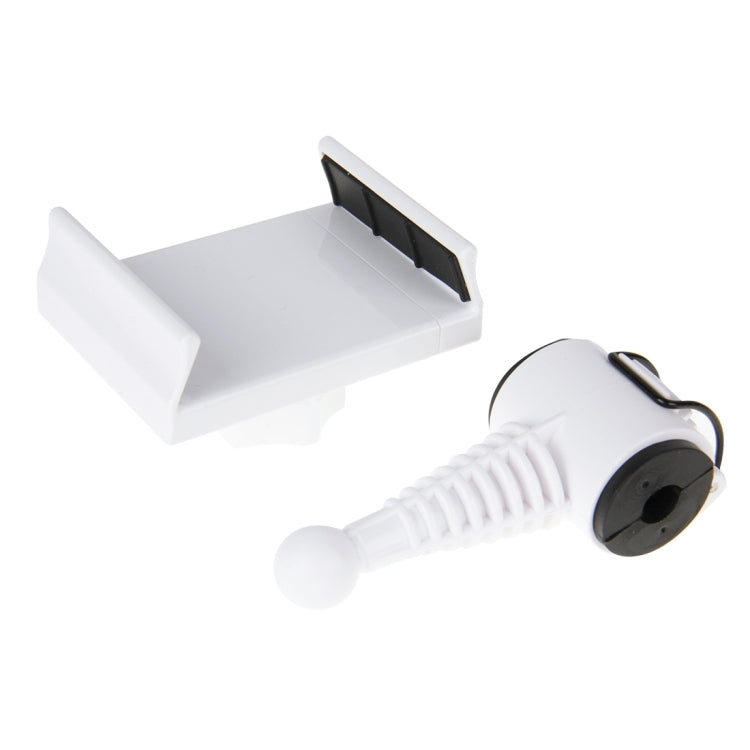 360 Degrees Rotating Joint Innovative Smartphone Car Headrest & Bicycle Mount Holder for iPhone 6s & 6s Plus, iPhone 6 & 6 Plus, Galaxy S6 edge+ / S6, HTC, Sony, Suitable for Width as 6cm-10cm Mobile Phone (White)