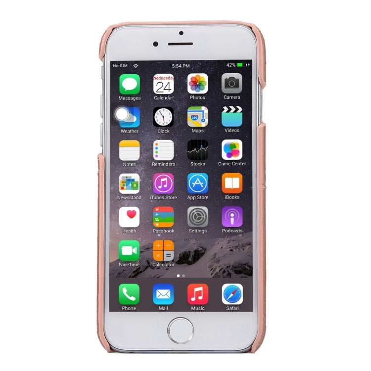 Lambskin Texture Leather Back Cover with Card Slots for iPhone 6s