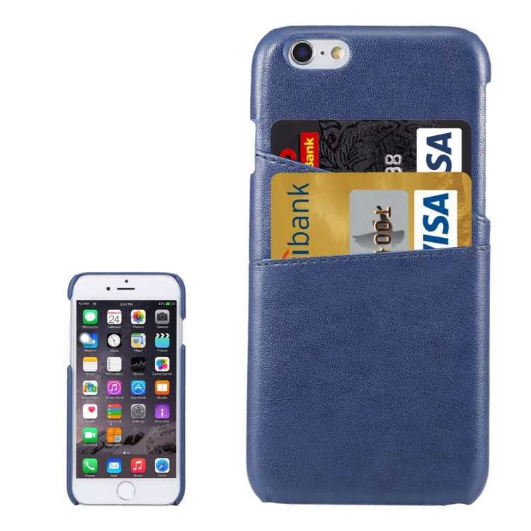 Lambskin Texture Leather Back Cover with Card Slots for iPhone 6s
