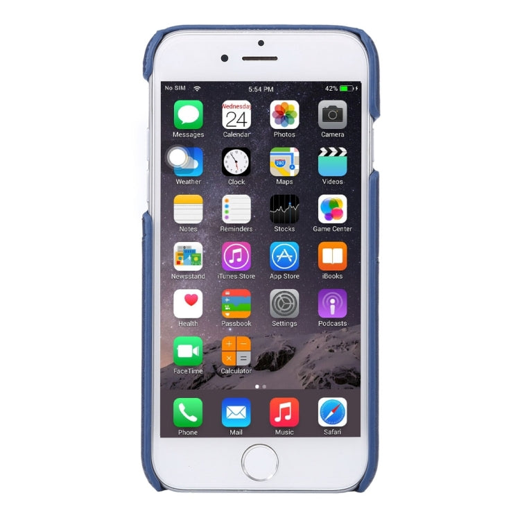 Lambskin Texture Leather Back Cover with Card Slots for iPhone 6s