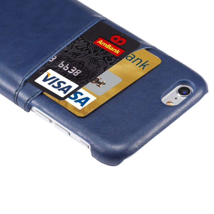 Lambskin Texture Leather Back Cover with Card Slots for iPhone 6s