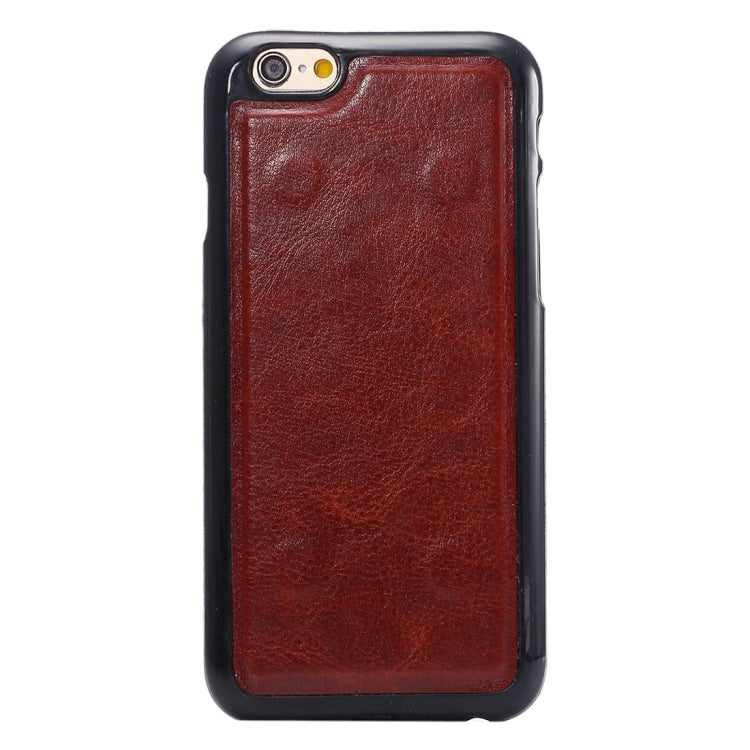 Two in One Separable Crazy Horse Texture Horizontal Flip Leather Wallet Case with 7 Card Slots & Lanyard for iPhone 6 & 6s