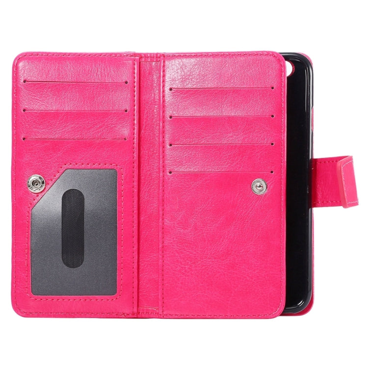 Two in One Separable Crazy Horse Texture Horizontal Flip Leather Wallet Case with 7 Card Slots & Lanyard for iPhone 6 & 6s