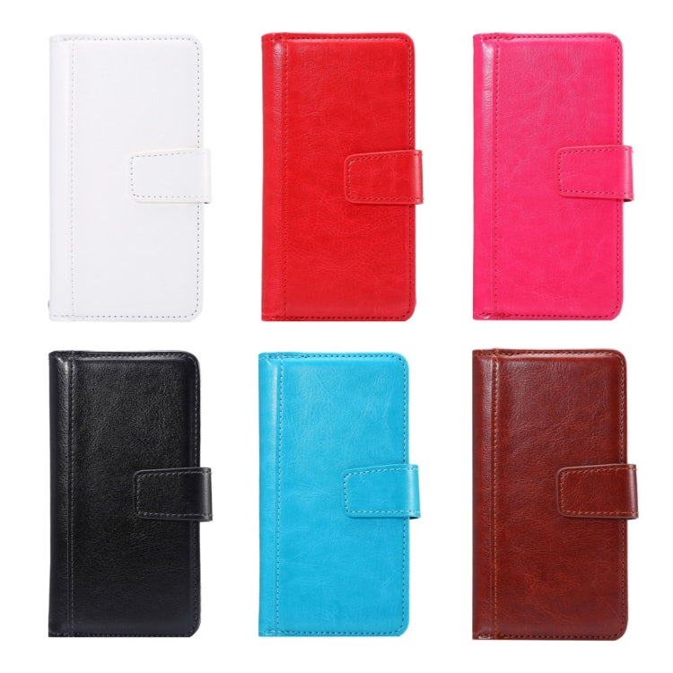 Two in One Separable Crazy Horse Texture Horizontal Flip Leather Wallet Case with 7 Card Slots & Lanyard for iPhone 6 & 6s