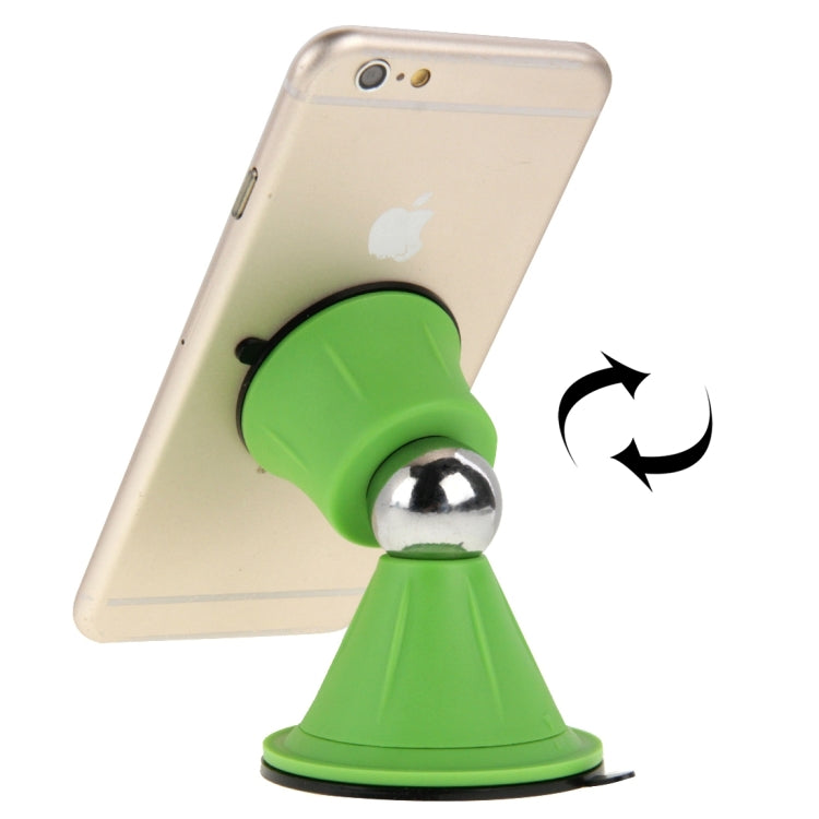 Funnel Style Double Suction Cup Magnet 360 Degrees Mini Car Holder for iPhone 6s & 6s Plus, iPhone 6 & 6 Plus, Galaxy S6 edge+ / S6, HTC, Sony
