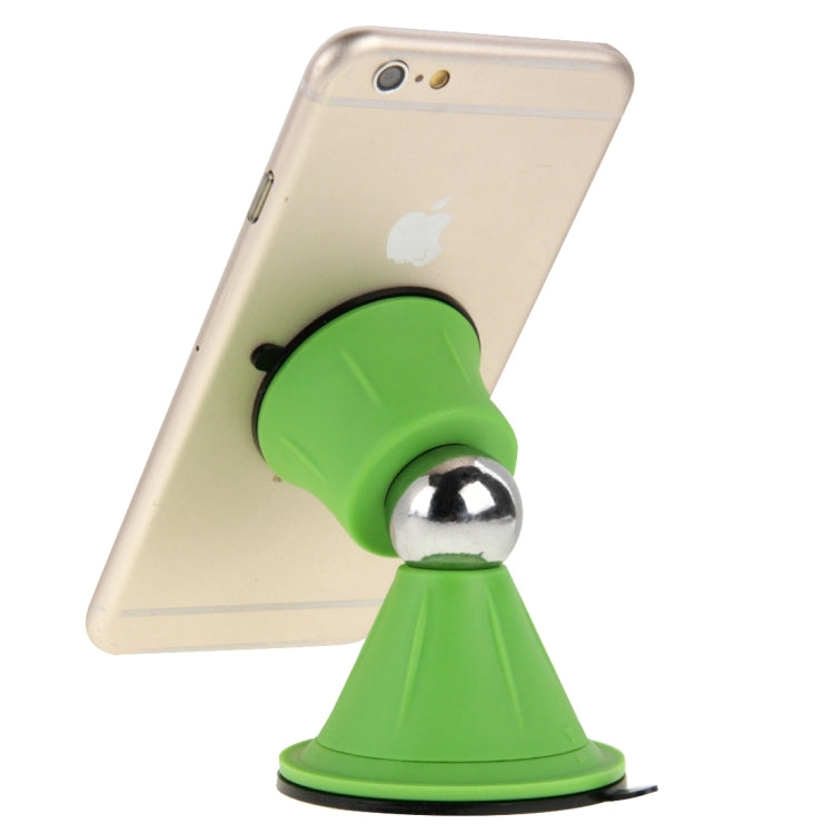 Funnel Style Double Suction Cup Magnet 360 Degrees Mini Car Holder for iPhone 6s & 6s Plus, iPhone 6 & 6 Plus, Galaxy S6 edge+ / S6, HTC, Sony