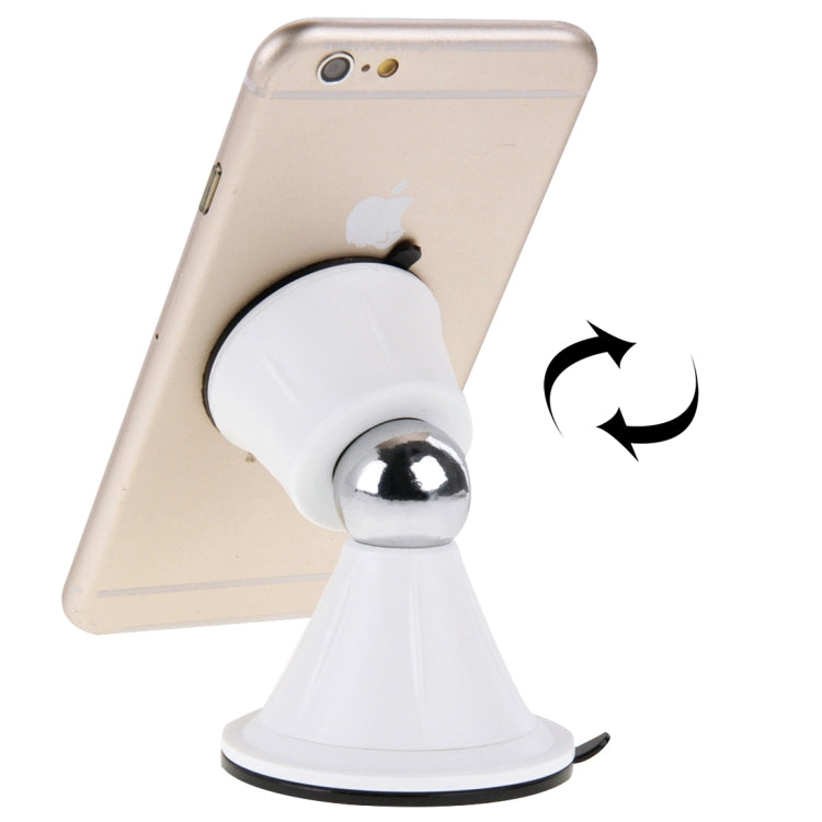 Funnel Style Double Suction Cup Magnet 360 Degrees Mini Car Holder for iPhone 6s & 6s Plus, iPhone 6 & 6 Plus, Galaxy S6 edge+ / S6, HTC, Sony