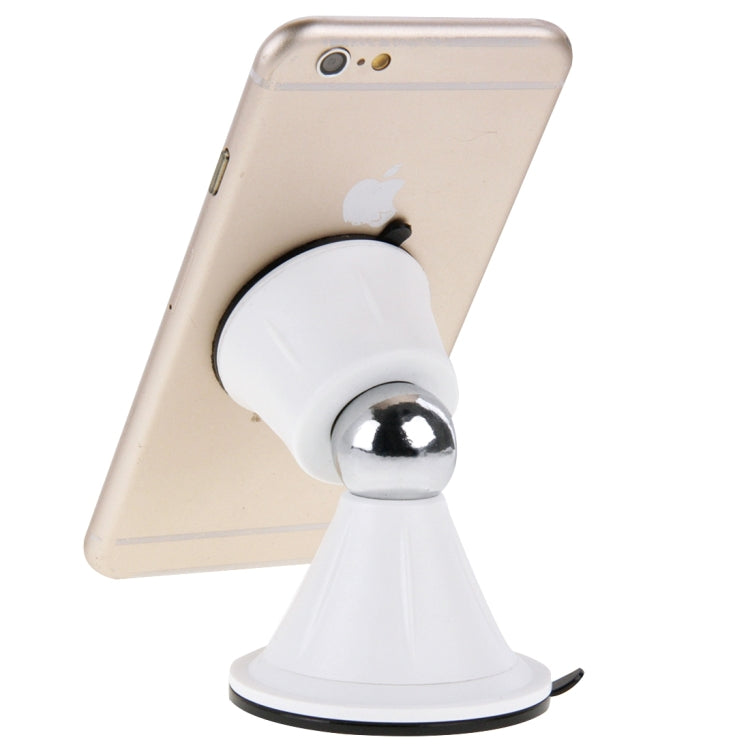 Funnel Style Double Suction Cup Magnet 360 Degrees Mini Car Holder for iPhone 6s & 6s Plus, iPhone 6 & 6 Plus, Galaxy S6 edge+ / S6, HTC, Sony