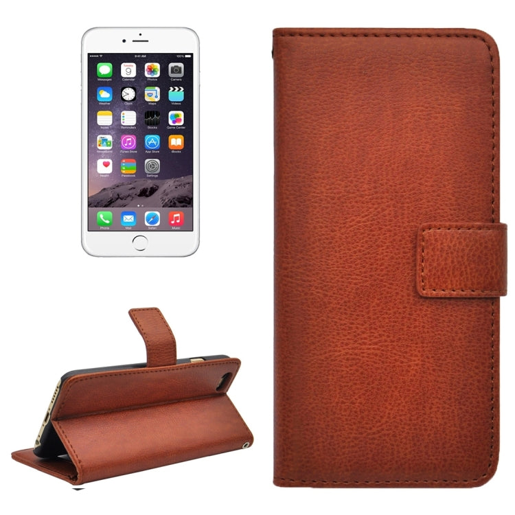 Litchi Texture Horizontal Flip PU Leather Case with Magnetic Snap & Card Slots & Holder & Wallet for iPhone 6 & 6s