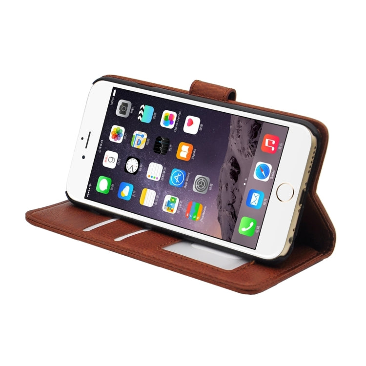 Litchi Texture Horizontal Flip PU Leather Case with Magnetic Snap & Card Slots & Holder & Wallet for iPhone 6 & 6s