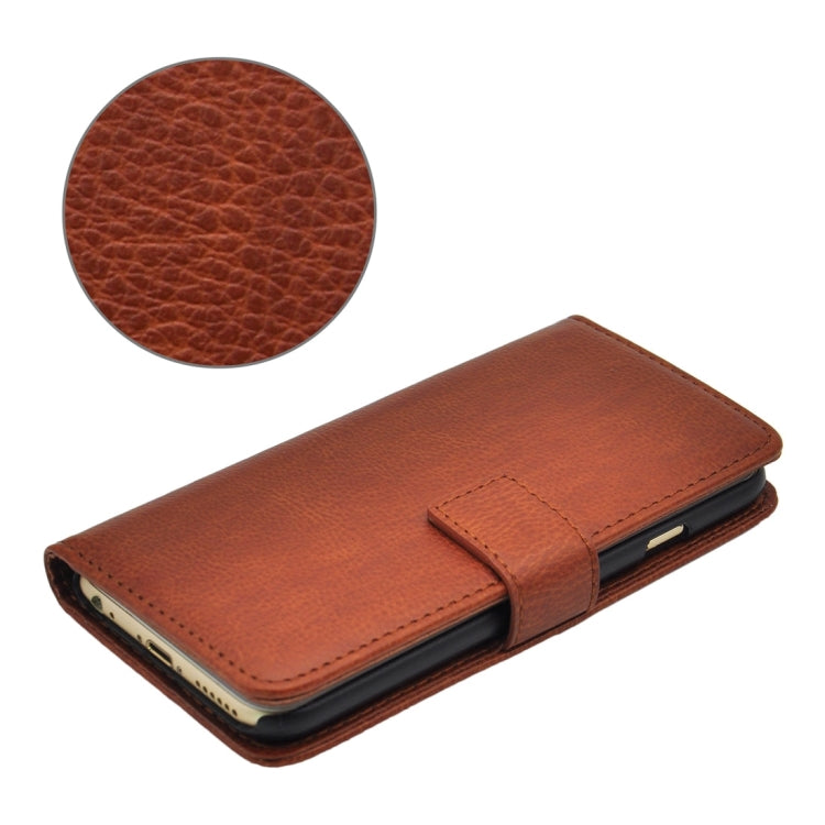 Litchi Texture Horizontal Flip PU Leather Case with Magnetic Snap & Card Slots & Holder & Wallet for iPhone 6 & 6s