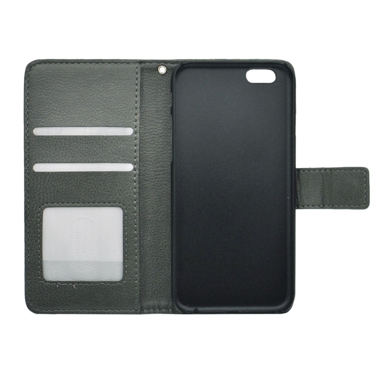 Litchi Texture Horizontal Flip PU Leather Case with Magnetic Snap & Card Slots & Holder & Wallet for iPhone 6 & 6s