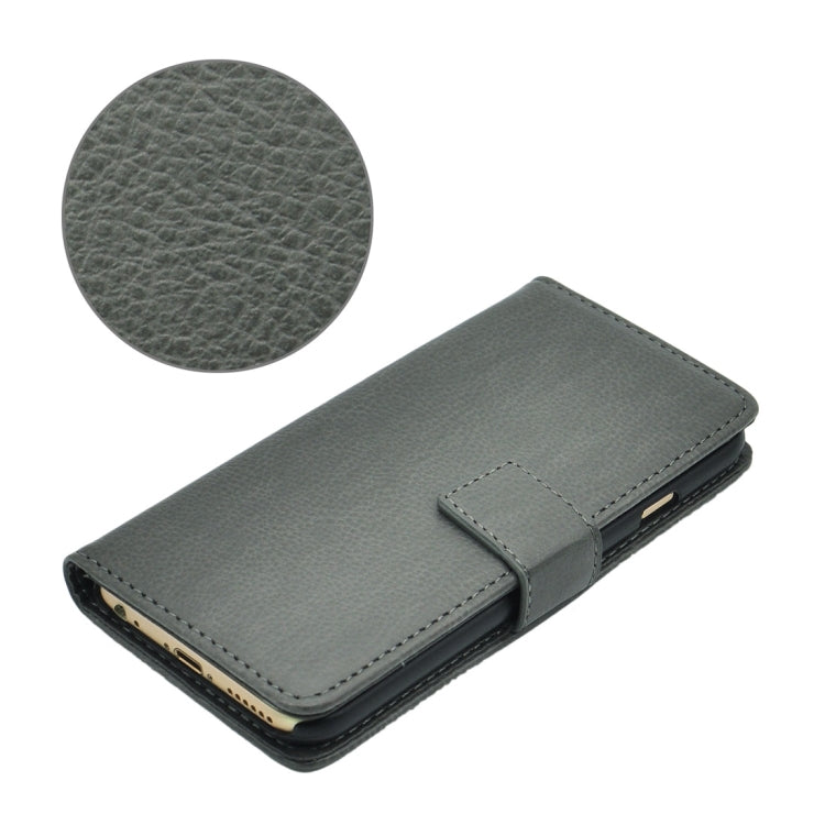 Litchi Texture Horizontal Flip PU Leather Case with Magnetic Snap & Card Slots & Holder & Wallet for iPhone 6 & 6s