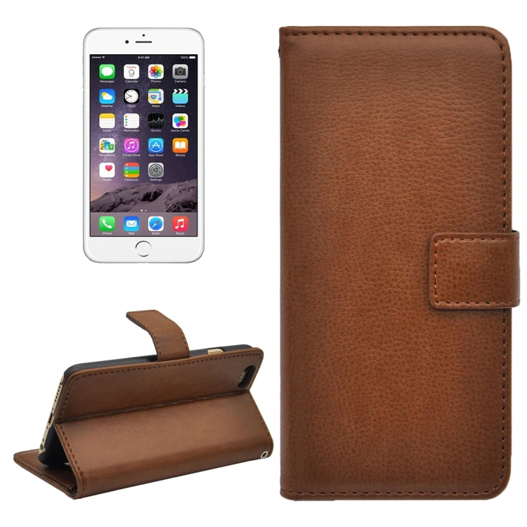 Litchi Texture Horizontal Flip PU Leather Case with Magnetic Snap & Card Slots & Holder & Wallet for iPhone 6 & 6s