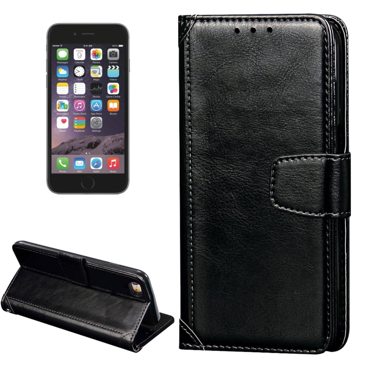 Crazy Horse Texture Horizontal Flip Leather Case with Holder & Card Slots & Wallet & Photo Frame for iPhone 6 & 6s