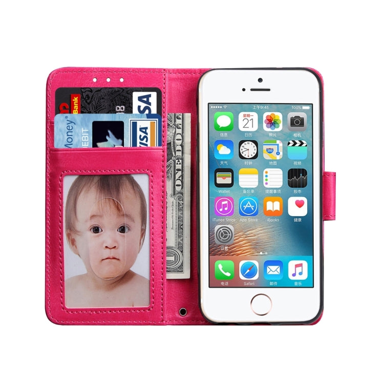 Crazy Horse Texture Horizontal Flip Leather Case with Holder & Card Slots & Wallet & Photo Frame for iPhone 6 & 6s
