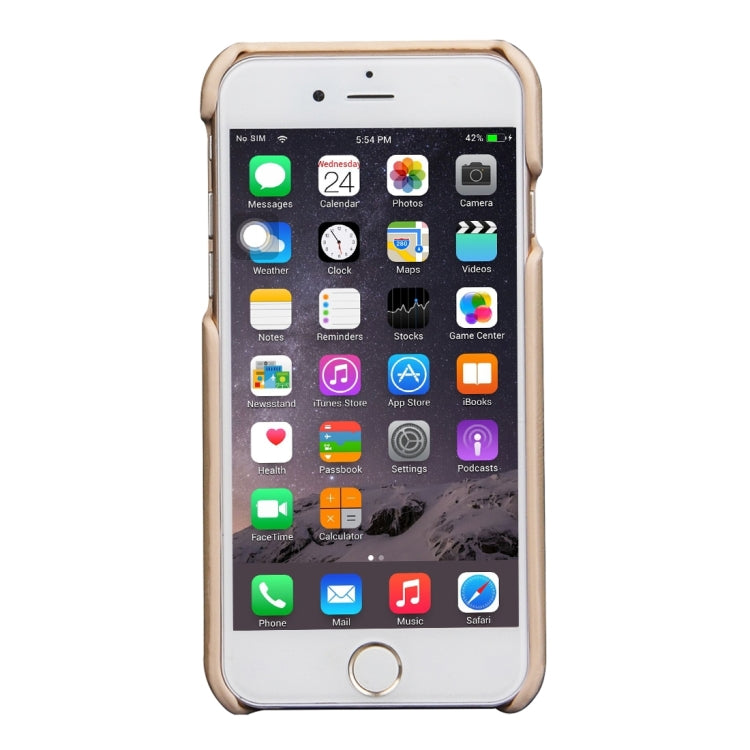 For iPhone 6 & 6s Fashionable Crazy Horse Texture Leather Back Cover with Card Slots