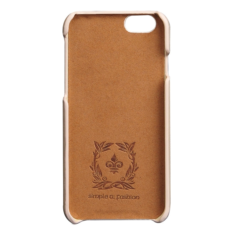 For iPhone 6 & 6s Fashionable Crazy Horse Texture Leather Back Cover with Card Slots