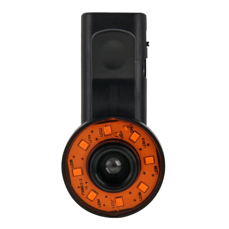 2 in 1 Universal LED Ring Flashlight Lens 0.65X Wide Lens + Marco Lens with Clip & 3 Filters, For iPhone, Samsung, Sony, Lenovo, HTC, Huawei and other Smartphones