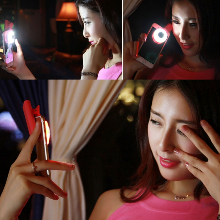 2 in 1 Universal LED Ring Flashlight Lens 0.65X Wide Lens + Marco Lens with Clip & 3 Filters, For iPhone, Samsung, Sony, Lenovo, HTC, Huawei and other Smartphones