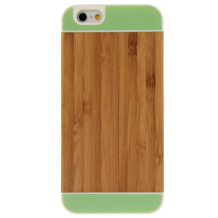 Middle Bamboo Paste White PC Cover + Four Colors TPU Pasters Combination Case for iPhone 6 & 6S