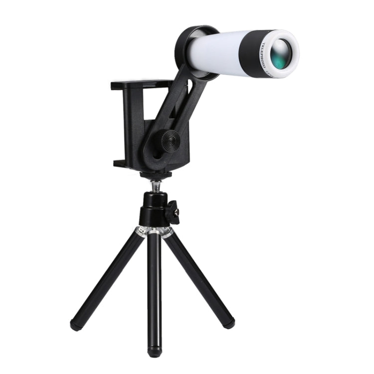 Universal 12x Zoom Optical Telescope Telephoto Camera Lens Kit, Suitable for Width as 5.5cm-8.5cm Mobile Phone